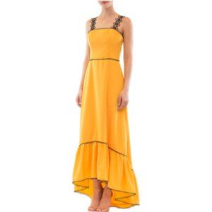 NEW! NHA KHANH | RESA RUFFLED FLOWER STRAP DRESS